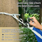 Cobalt Blue Quick Dry Camping Hammock Camping Gear with 2 Tree Straps 114" x 54"