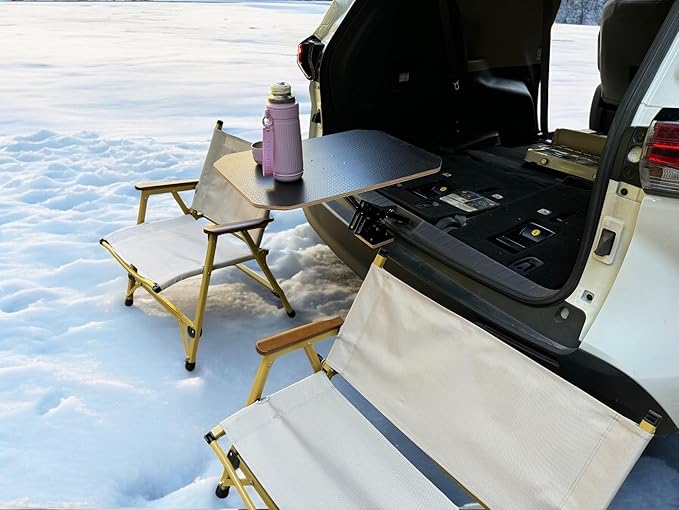 Tailgate Table for SUV, Truck & Van – Heavy-Duty Foldable Car Camping Table, Quick Clamp Mount, Portable Aluminum Tailgate Platform for Overlanding, Road Trips & Outdoor Cooking | for Cars, Vans, SUVs, Outdoor, for Camping, Road Trips