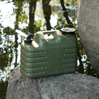 RedSwing 4 Gallon/15L Thickened Water Jug, Camping Water Container, Truly No Leakage Water Storage with Spigot, Large Military Water Tank,BPA Free Portable Overlanding Gear for Outdoors,Hiking,Green