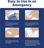 Adventure Medical Kits QuikClot Advanced Clotting Gauze - Stops Bleeding Up to 5X Faster Than Standard Gauze - Kaolin Hemostatic Dressing - for First Aid Kits & Survival Gear - 3 x 48