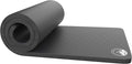 Foam Sleeping Pad for Camping - 1.25-Inch-Thick Waterproof Sleep Pad with Carry Straps for Cots, Tents, or Sleepovers by Wakeman Outdoors (Black)