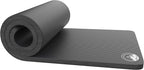 Foam Sleeping Pad for Camping - 1.25-Inch-Thick Waterproof Sleep Pad with Carry Straps for Cots, Tents, or Sleepovers by Wakeman Outdoors (Black)