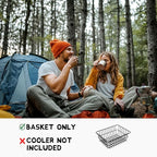 Cooler Basket for RTIC 32, 52 & 72 Ultra-Light Coolers - Compatible with Dividers, Inserts, Straps, Locks, and Other RTIC Cooler Accessories