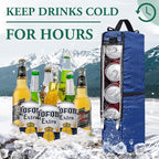 Golf Cooler Bag Golf Cooler Sleeve - Holds 6 Beer Cans or 2 Wine Bottles Cold Golf Accessories Gifts for Men Dad Husband, Insulated Beer Cooler for Golfing, Beach Days, Picnic