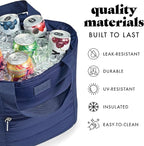 Fit & Fresh Carefree Cooler Collection – Insulated, Leakproof, Water-Resistant Tote & Mini Sling Bag for Summer Pool & Travel