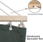 SUNCREAT Hammocks Replacement Hammock for Stand, 475 lbs Capacity, Two Person Backyard Hammock for Outside, Green Gray