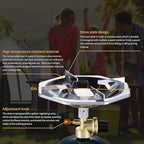 Propane Camping Stove With High Power Burner, Single Burner Bottle Top Propane Stove Adjustable Flame for Backpacking,Hiking,Camping,Tank Top Stove With USB Cable (Fuel not included)