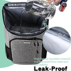 BAGLHER Lightweight Insulated Cooler Backpack - 30 Cans, Leak-Proof for Lunch, Picnic, Hiking, Camping Trips