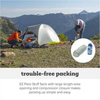 Big Agnes Tiger Wall UL - Ultralight Backpacking Tent, 3-Season Semi-Freestanding Side-Entry Shelter for Camping & Backpacking -1, 2, & 3 Person