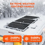 RICH SOLAR 150 Watt 12 Volt 18BB Cell Monocrystalline Solar Panel N-Type Cells High Efficiency Solar Module Charge Battery for RV Marine Boat Off Grid