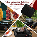 SHINESTAR Butane Camping Stove with Carrying Case, Portable Stove for Camping, Hiking, Emergencies, Tailgating Essentials, 7800 BTUs Output