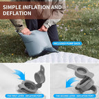 TENPLAY 4.7 Inch Thick Sleeping Pad with 7.2 R-Value, Ultralight and Portable Sleeping Mat with Pump Sack, Air Mattress for Camping