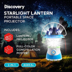 Discovery™ LED Starlight Lantern [Amazon Exclusive] 2-in-1 Hanging Lantern & Star Constellation Projector with Guide, Easy to Use for Children, Battery Operated, Educational Camping Toy