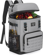 Cooler Backpack 2 Insulated Compartments Leak Proof Beach Coolers Back Pack Waterproof Cooler Bag for Hiking, BBQ Camping, Picnic, Fishing (25L, 36 Cans)