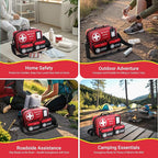 520 Piece Large First Aid Kit – Emergency Survival Kit for Car, Home, Camping, and Travel – Compact Medical Kit for Roadside Emergencies, Outdoor Adventures, and Everyday Safety