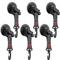 Maitys Heavy Duty Suction Cups with Hooks Tie Down Strong Suction Cup Anchor Car Camping Accessories Vacuum Outdoor Hanging Hooks for Car Boat Awning Camping Tent Trap