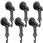 Maitys Heavy Duty Suction Cups with Hooks Tie Down Strong Suction Cup Anchor Car Camping Accessories Vacuum Outdoor Hanging Hooks for Car Boat Awning Camping Tent Trap