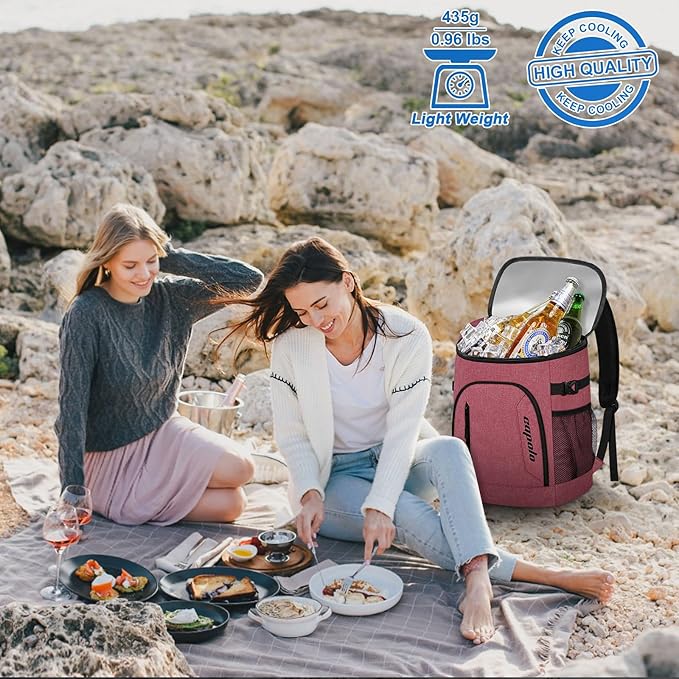 Capolo Cooler Backpack for Men Women Insulated Backpack Cooler Leak Proof Thermal Bag Beverage Soft Cooler Bag Lunch Backpack for Camping 30/45 Cans