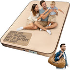 Self-Inflating Camping Sleeping Pad – 4" Wandermate Memory Foam Air Mattress for Backpacking, Car Camping & Tents, Compact and Durable