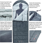 Alpine Swiss 0°C (32°F) Sleeping Bag Lightweight Waterproof with Compression Sack Adults All Seasons Camping Hiking Backpacking Travel Outdoor Indoor