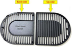 Direct Store DC126 Cast Iron Grill Cooking Grates for Coleman Roadtrip Swaptop Grills LX LXE LXX, Non-Stick Grids Grates, 2 Pack