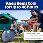 Cooler Shock Reusable Ice Packs for Cooler - Long Lasting Cold Freezer Packs for Coolers and Lunch Boxes - Cooler Ice Packs for Camping Gear, Fishing, Road Trips, Beach Must Haves