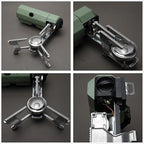 ONLYFIRE OUTDOOR LIVING Foldable Camping Stove with Storage Bag, Portable Butane Stove with Bottle Opener, Gas Stove for Picnic, Backpacking Hiking, Adventure, Car Travel, RV Trip, Emergency, GS330