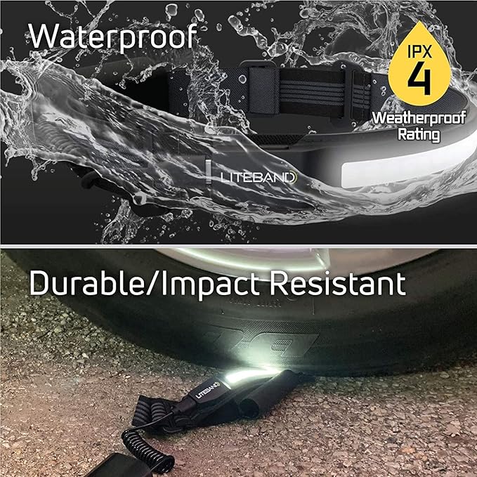 OPTIMAL VENTURES LITEBAND ACTIV Rechargeable LED Headlamp, 520 Lumens, 210° Wide Beam, Lightweight No-Bounce Fit, IPX4 Weather Resistant, Camo