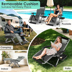 Suteck Oversized Zero Gravity Chair,29In XL Lounge Chair w/Removable Cushion&Headrest, Reclining Camping Chair w/Upgraded Lock and Footrest, Reclining Patio Chairs Recliner for Indoor Outdoor