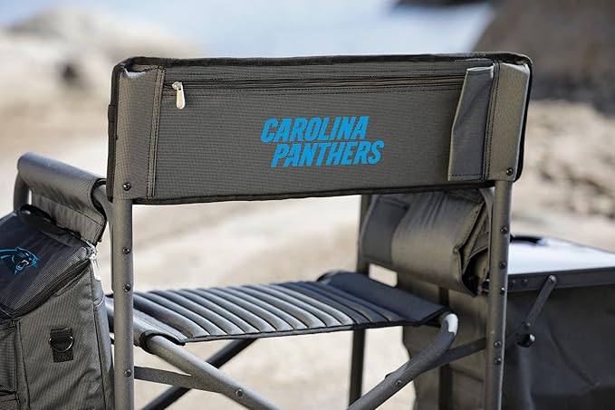 Picnic TIME NFL Unisex-Adult NFL Fusion Camping Chair with Side Table and Soft Cooler, Beach Chair for Adults, Lawn Chair