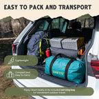 CloudCamp Inflatable Tents for Camping- 6 People Waterproof Oxford Fabric(210D), Quick Setup Air Tent with Manual & Battery Pump, UV Protection, 4-Season Inflatable Tent