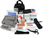 78 PCS IFAK Trauma Kit with Tourniquet, 6-Inch Israeli Bandage, Splint, Tactical First Aid Kit for Car, Camping, Hiking and Travel with Molle Bag (Stellar Black)