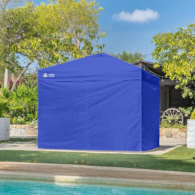 CROWN SHADES 10x10 Canopy Sidewalls (4pck) - Walls 10x10, Sidewalls for Canopy - Tent Accessories, Blue