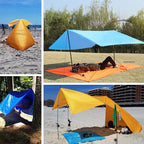 TRIWONDER Hammock Rain Fly Waterproof Tarp Camping Tent Footprint Ground Cloth Backpacking Tarp Camp Shelter Sunshade Mat for Outdoor Hiking Beach Picnic