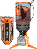 Jetboil Flash Portable Fast Boil Stove for Camping and Backpacking with 1-Step Auto Ignition, Propane/Isobutane Burner with Cooking Cup