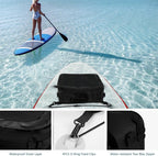 Waterproof PVC Paddleboard Cooler Deck Bag - 12 Can Soft Insulated Cooler for Paddleboarding, Camping, Kayaking