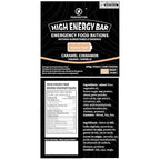 PEAK4RATION High Energy Bar | Compact Compressed Food Bar - Caramel Cinnamon 250g 1145kcal | Long Shelf-Life Emergency Food Ration | Survival Preparedness Food Bar for Outdoor Camping, Crisis, Earthquake, Wildfire, Home Preparedness