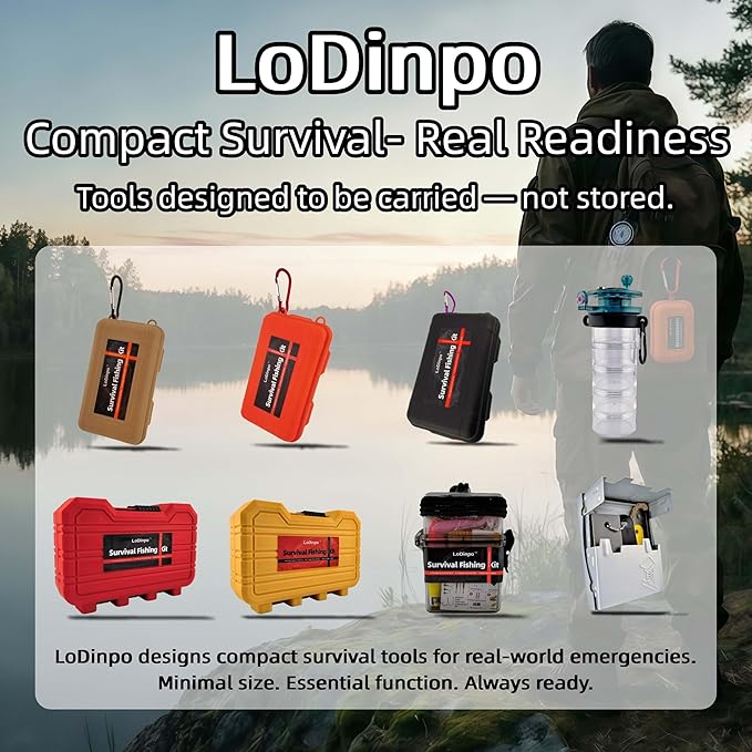 Mini Survival Fishing Kit Small Emergency Fishing TackleBox Pocket Outdoor Fishing Set Travel Party Fishing shoebox Surf Survivalist Fishing Accessories Pack Fishing Gear Gifts for Starter Men