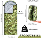 Tranqun 10 Packs Sleeping Bags Bulk for Adults Homeless Sleeping Bag Liner Waterproof Cold Weather for Charity Homeless Camping Hiking Backpacking Outdoor Activities