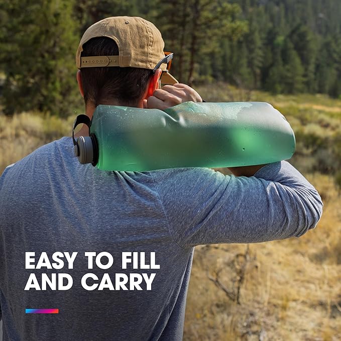 Collapsible Camping Water Storage (2L, 3L, 4L, 6L, 10L) - BPA & PVC Free, Hydration Reservoir Bag, Leak Proof