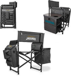 Picnic TIME NFL Unisex-Adult NFL Fusion Camping Chair with Side Table and Soft Cooler, Beach Chair for Adults, Lawn Chair