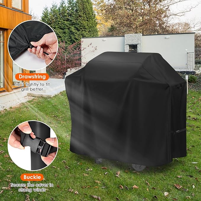 Grill Cover for Electactic 2-Burner Propane Gas BBQ Grill, 58inch Outdoor Grills Cover Waterproof for Propane Grill, Gas Grill, BBQ Grill, Smokers-37 L x 21" W x 37" H