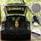 Car Tailgate Mesh Screen for SUV, CUV, MPV, Van, Ventilation Breathable and Anti-Mosquito Magnetic Mosquito Net Tailgate Essentials Car Camping Accessories