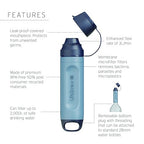 LifeStraw Peak Series – Solo Personal Water Filter for Hiking, Camping, Travel, Survival and Emergency preparedness. Removes Bacteria, parasites and microplastics, Blue Raspberry