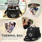 Personalized Insulated Cooler Bag, Custom Name Portable Insulated Camping Bag Suitable for Picnic Beach Hiking Travel