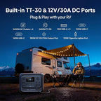 BLUETTI Elite 300 Portable Power Station with Charger 2 (Ship Separately), 1000W DC-DC Alternator Charger,3.2H Full Charge via Car,3014.4Wh 2400W LFP Battery Backup for Home Backup, Camping & RV Power