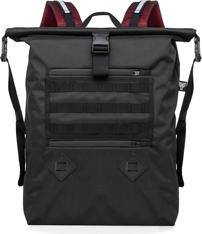 Xtreme Sight Line ~ AQUA RT ~ Large Water-Proof Faraday Backpack for Laptops, Tablets, and Mid-Size Electronics ~ Tracking/Hacking Defense ~ Fit most laptops up to 17" ~ Red