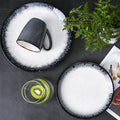 GaRcan Plate and Bowl Set Round Dinnerware Set, 16 Piece Porcelain Dinnerware Sets, Ceramica Dishes Dinner Sets, Modern Tableware with Dinner Plates