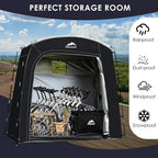 Bike Storage Tent, 90*33.5*75 In,Outdoor Portable Storage Tent,Made of 210D Oxford Cloth PU4000mm Waterproof Fabric, Storage Shed for 2-4 bike,Motorcycles,Garden Tools,Lawn Mower,Various Tools