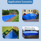 Heavy Duty Waterproof Tarp 10x20 FT, 6 Mil Thick Tarpaulin Cover with Reinforced Edges & Grommets - for Outdoor Camping, Roof, Boat, RV, Pool, Tent - Includes Utility Rope
